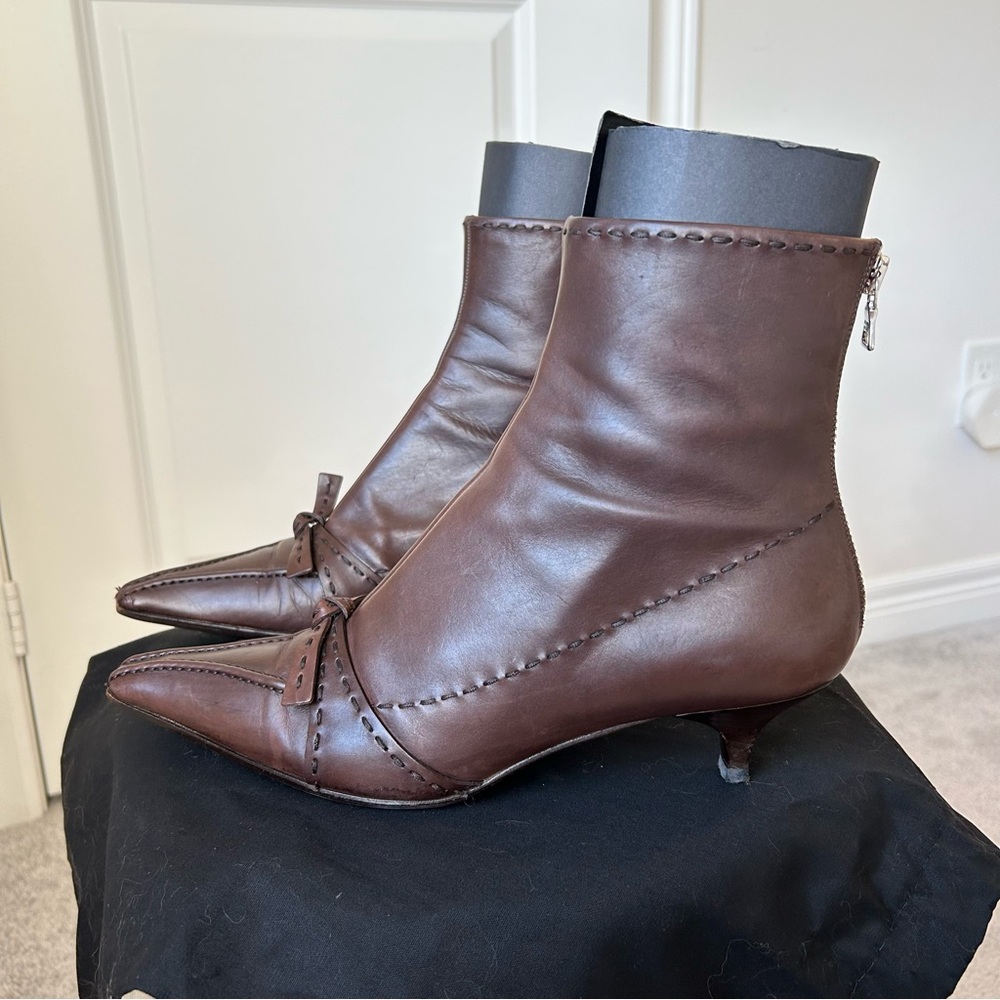 SOLD: Prada Authentic Nappa Leather Kitten Heels